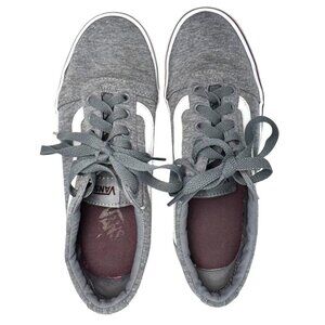 Vans Old Skool Ward Suiting Heather Grey & Burgundy Low Sneakers Women's Size 8